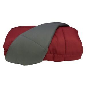 Gold Coast Down Alternative Reversible Comforter in Burgundy & Grey, Twin Size